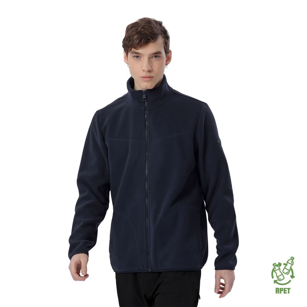 TOTTO - Buzo Sudadera Abierta Micro Polar Flizo Azul Hombre Totto
