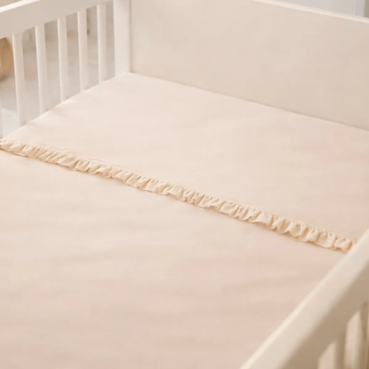 LILE - Juego de Sábanas Beige para Cunas Boleros