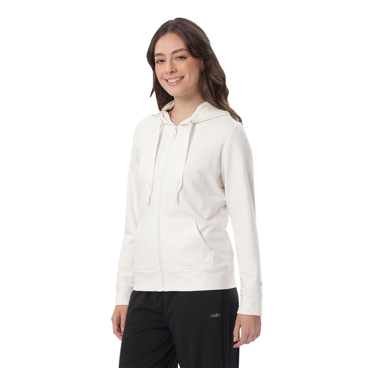 TOTTO - Buzo Tipo Hoodie Con Capota Tawy 2.0 Blanco Mujer Totto