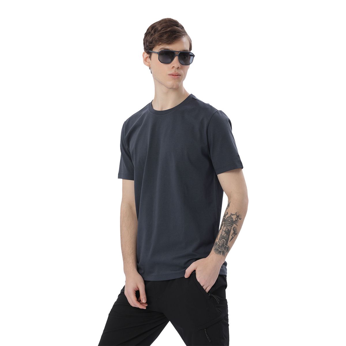 TOTTO - Camiseta Cuello Redondo Manne Azul Para Hombre Totto