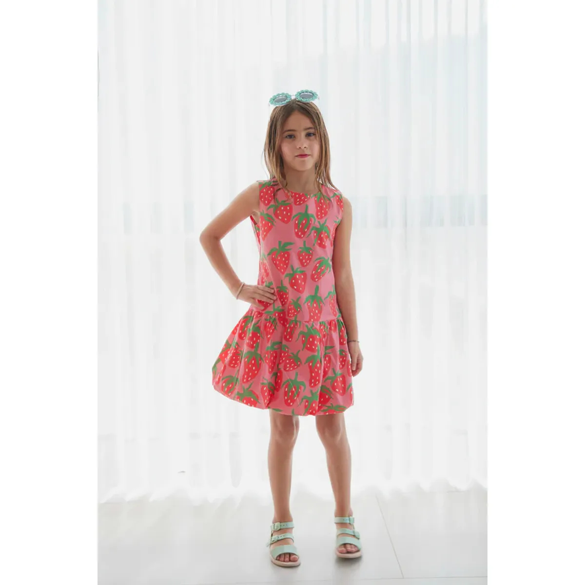 ABRIL FLORES MIL - Vestido Merengue de Fresas