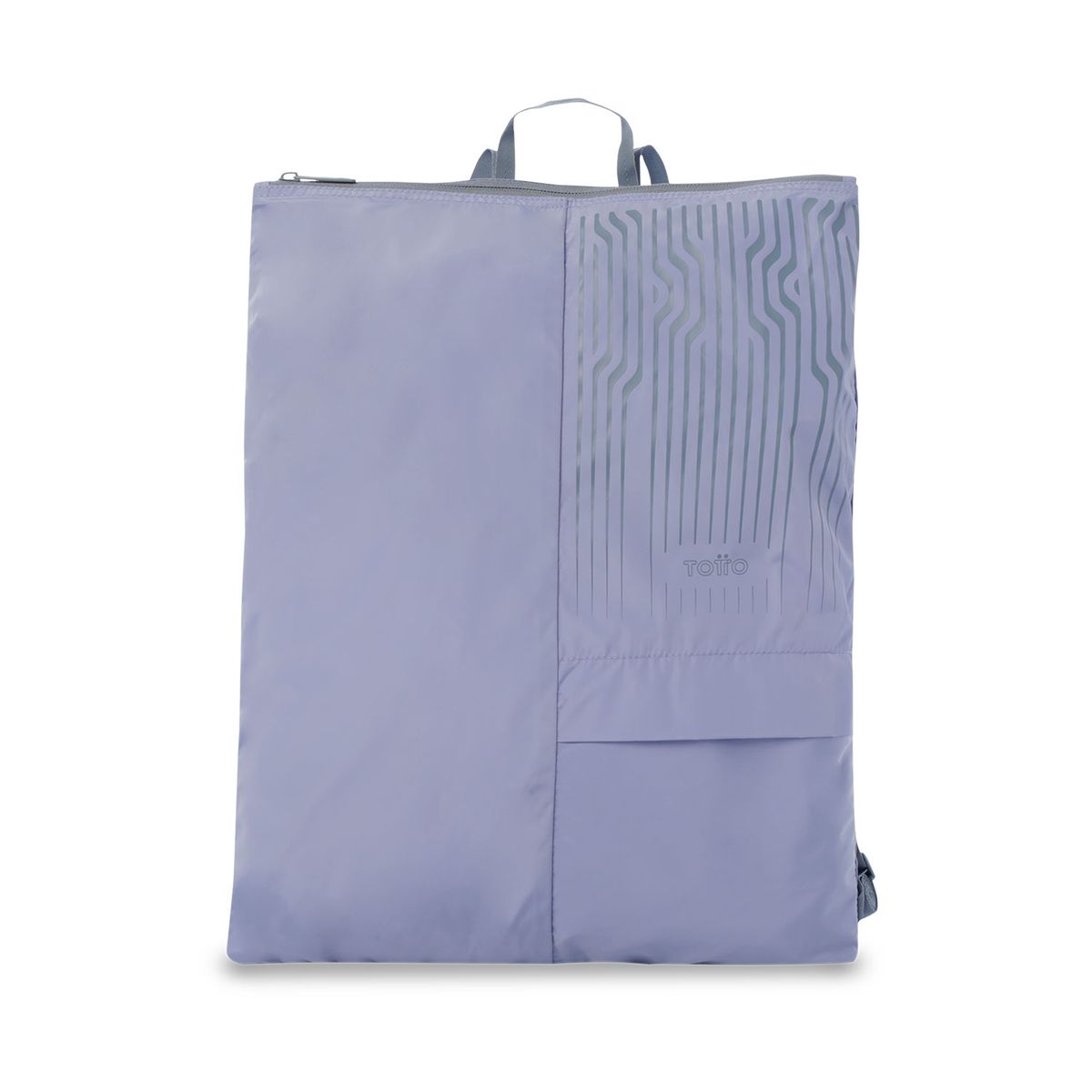 TOTTO - Multiuso Plegable Cierre Cremallera Morado Unisex Totto