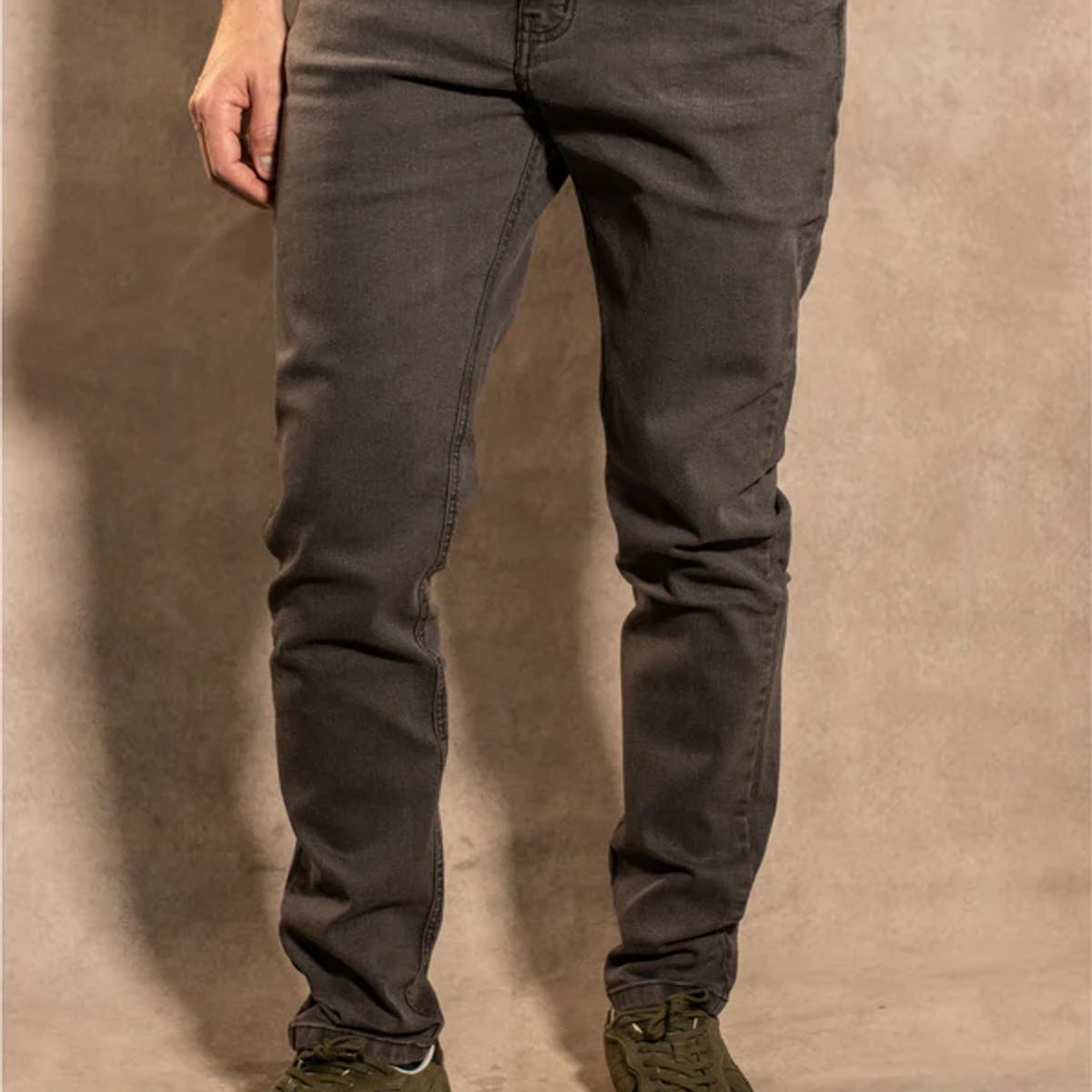 DANTE - Jean Elastico Gris Oscuro - Slim Fit
