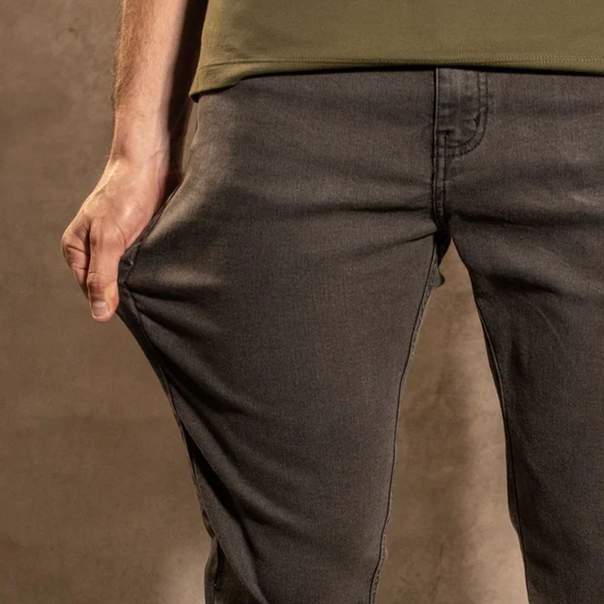 DANTE - Jean Elastico Gris Oscuro - Slim Fit