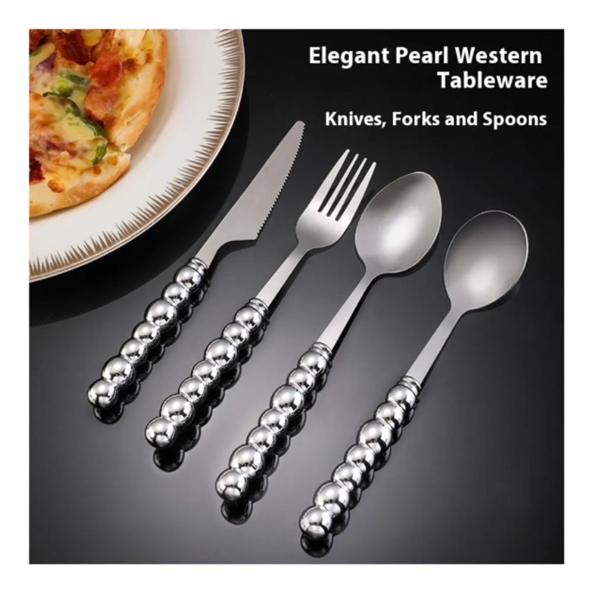 GENERICO - PRLA-654 - CUBIERTOS PLATEADO x24