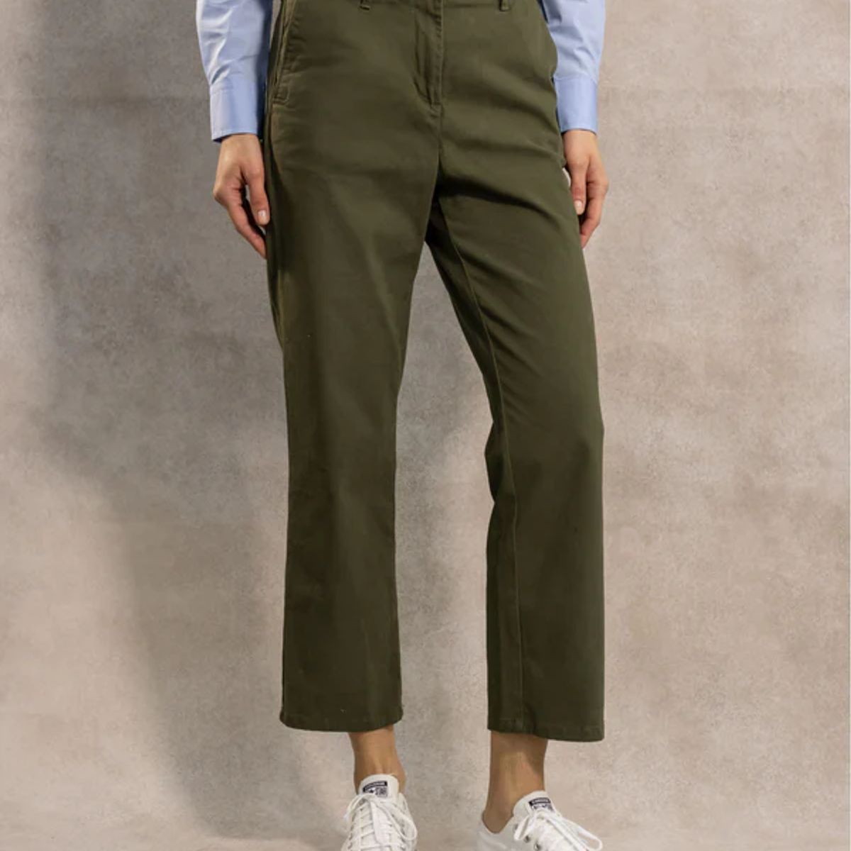 DANTE - Pantalon Elastico de Mujer Verde Militar