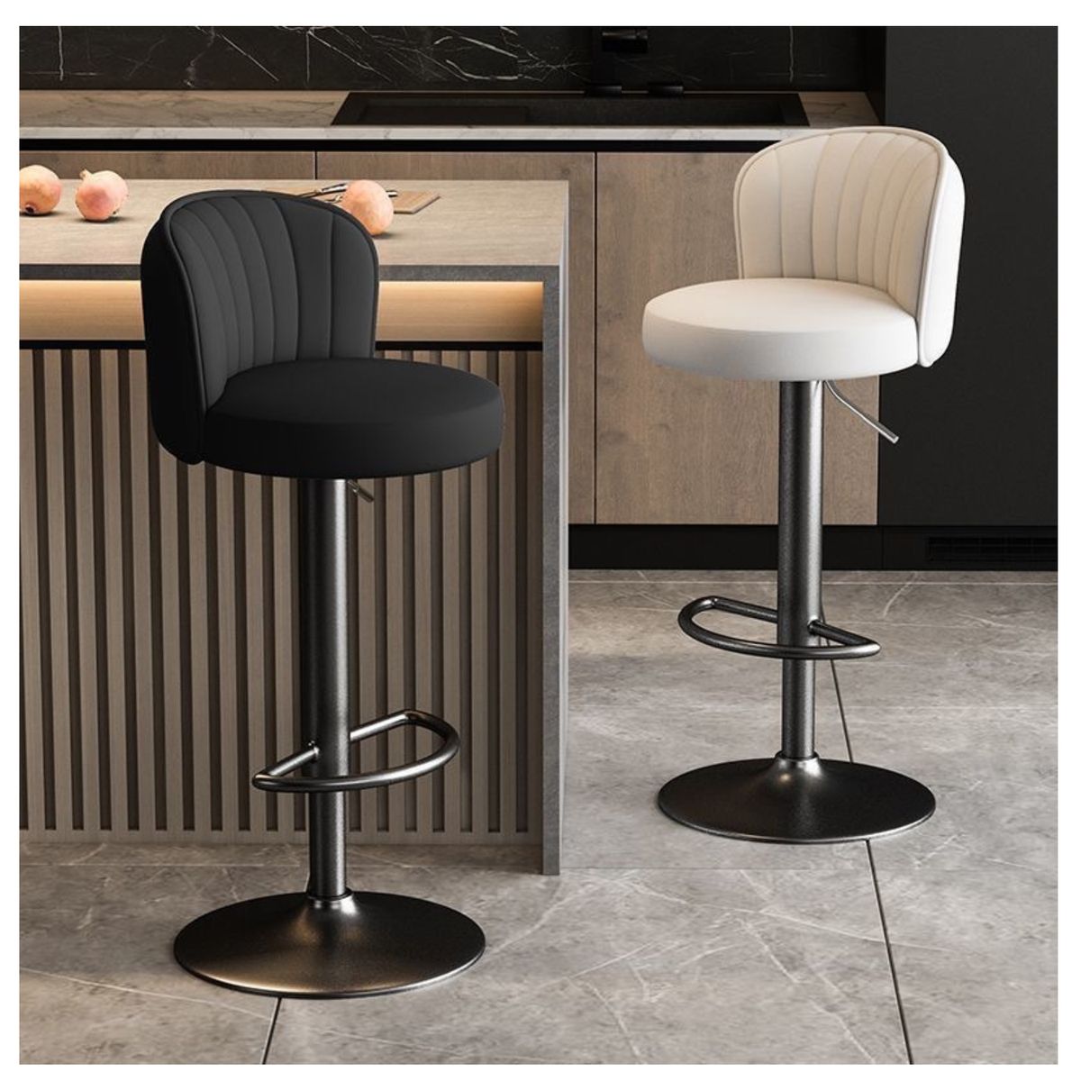 MULTIPLACE COLOMBIA - Silla para Barra o Bar giratoria con Altura Ajustable-