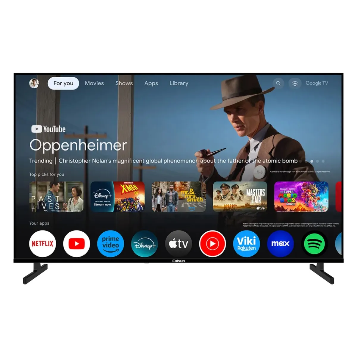 CAIXUN - Televisor Caixun 55 Pulgadas C55KAUG 4K UHD