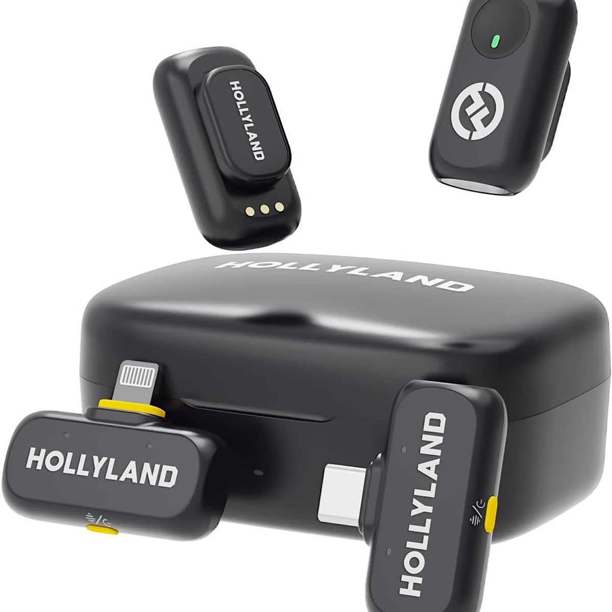 HOLLYLAND - Micrófono Inalámbrico Lark A1  2TX - 2RX - Estuche de Carga