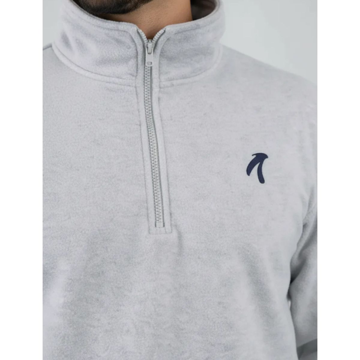 ADVANCE - Buzo Sudadera Fleece Beige Algodón Unisex Color Gris Claro