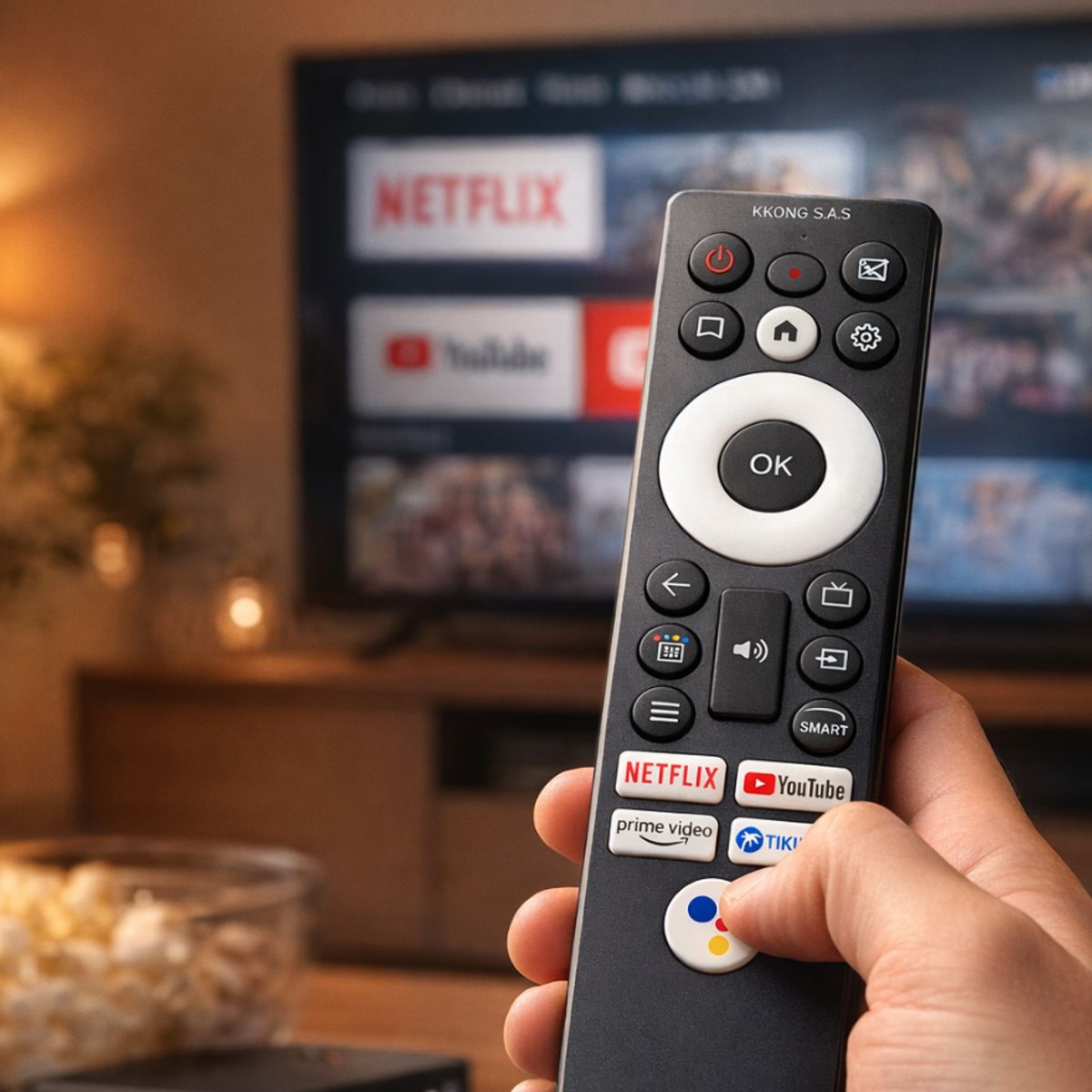 GENERICO - Control Remoto Tv Para Challenger Smart Tv Hd Sin Voz Genérico