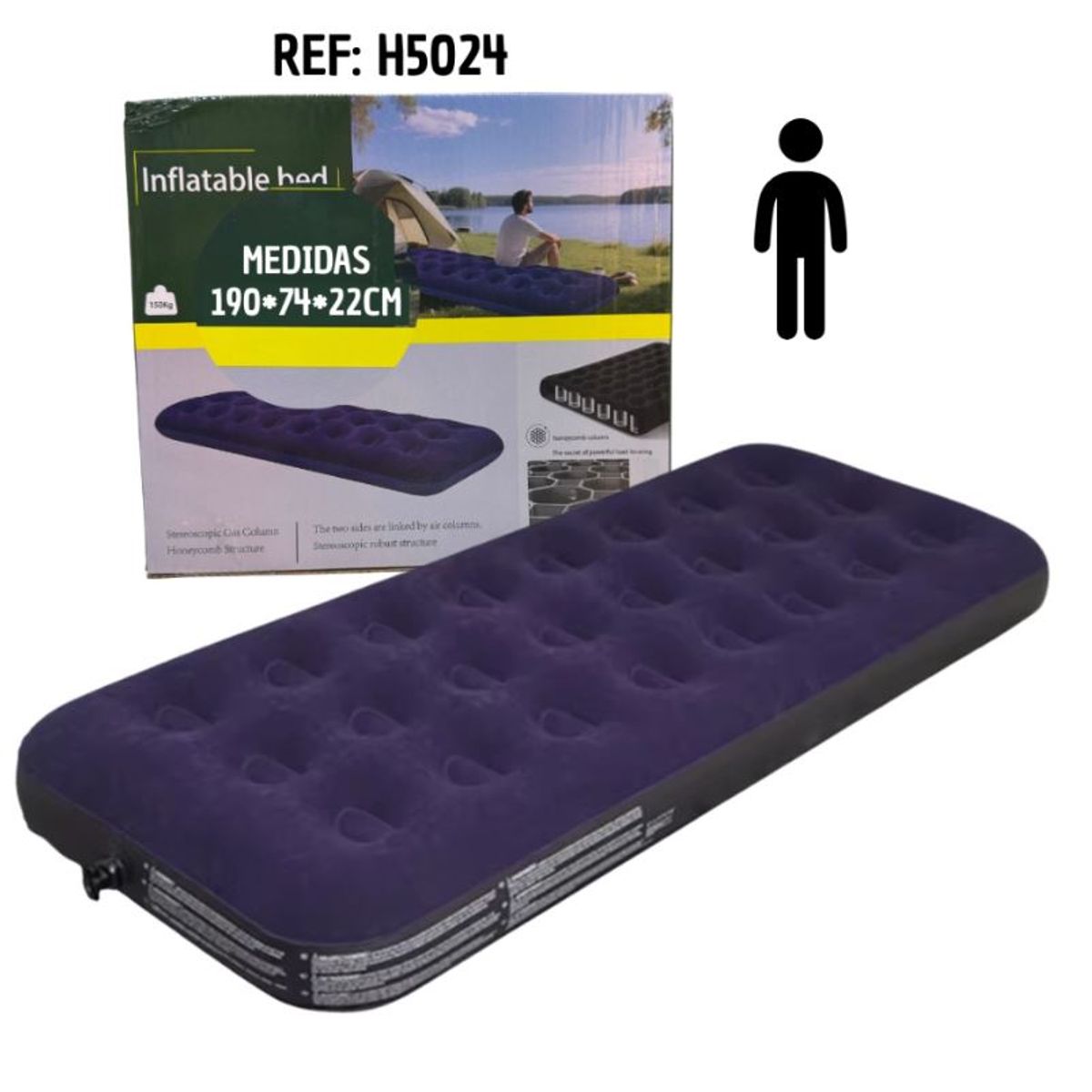 GENERICO - Colchón Inflable Dúo