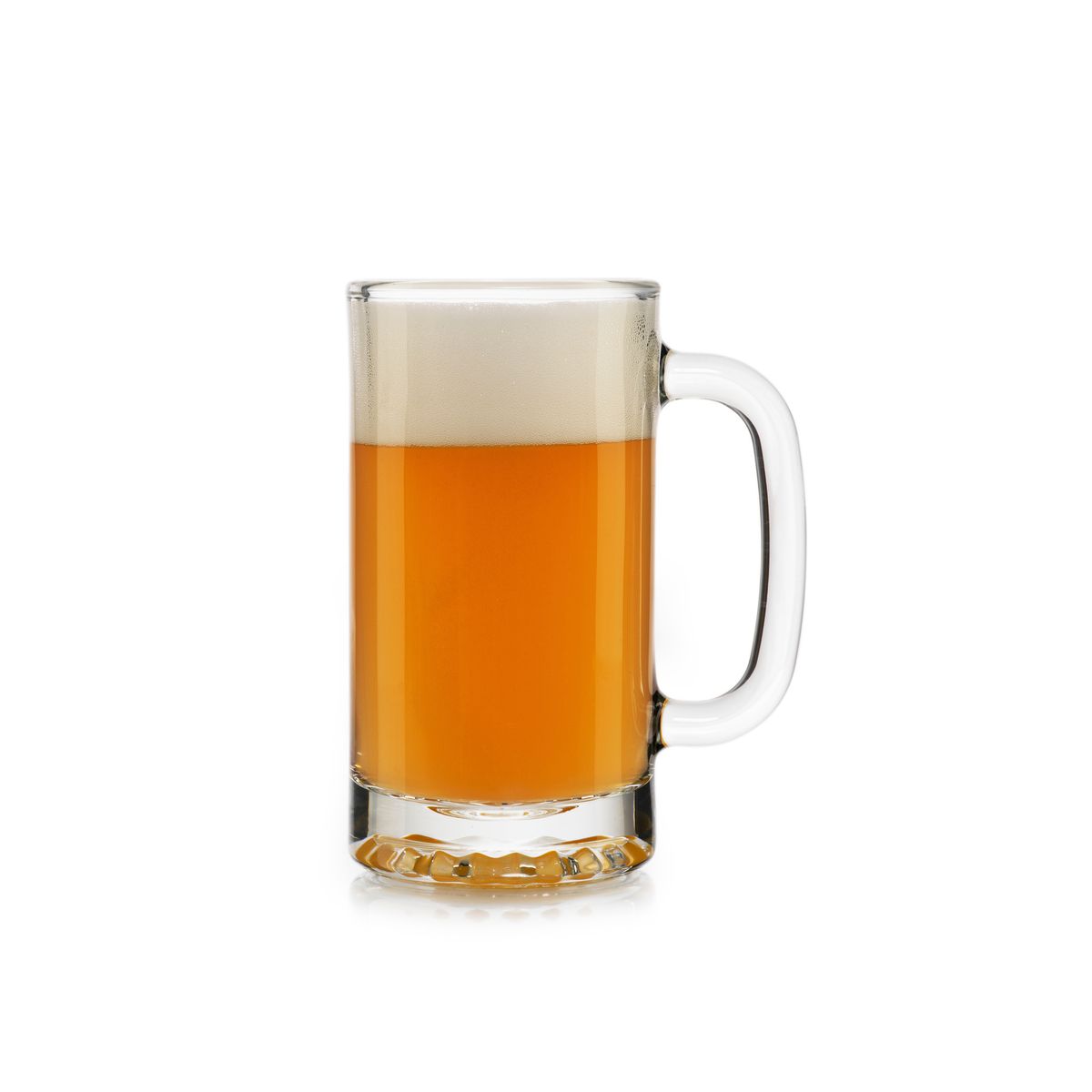 LIBBEY - Set x12 Jarros Cerveceros Medianos en Vidrio 8 x 12 x 15 cm – Resistentes y Clásicos
