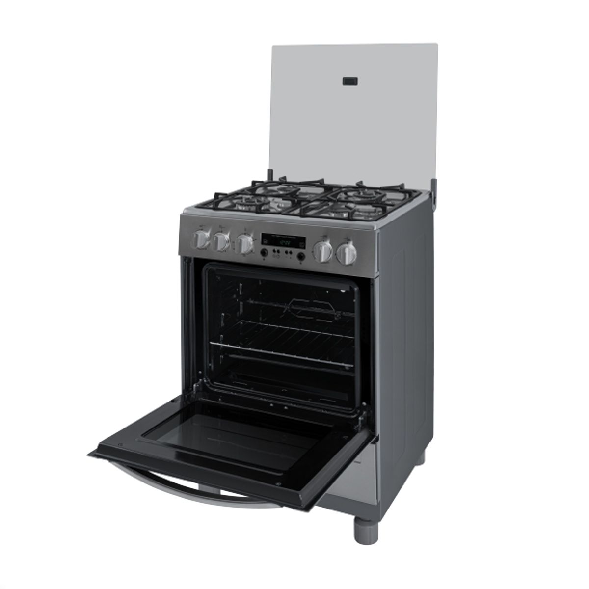 CHALLENGER - Estufa De Piso 4 Puestos Con Horno Gas Propano Gris 60cm