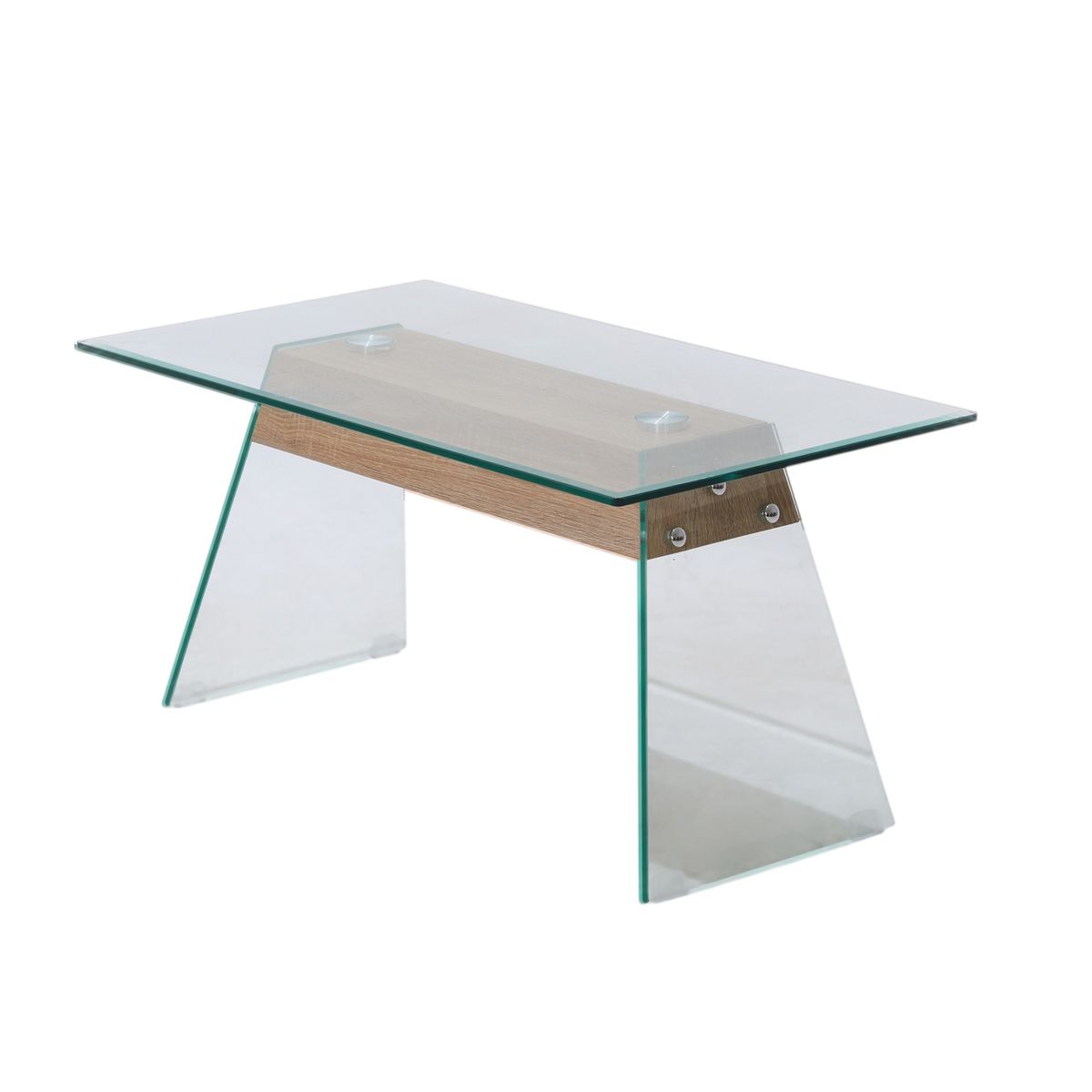 MUEBLES FIOTTI - Mesa de Centro Vidrio Rina 90x50 cm