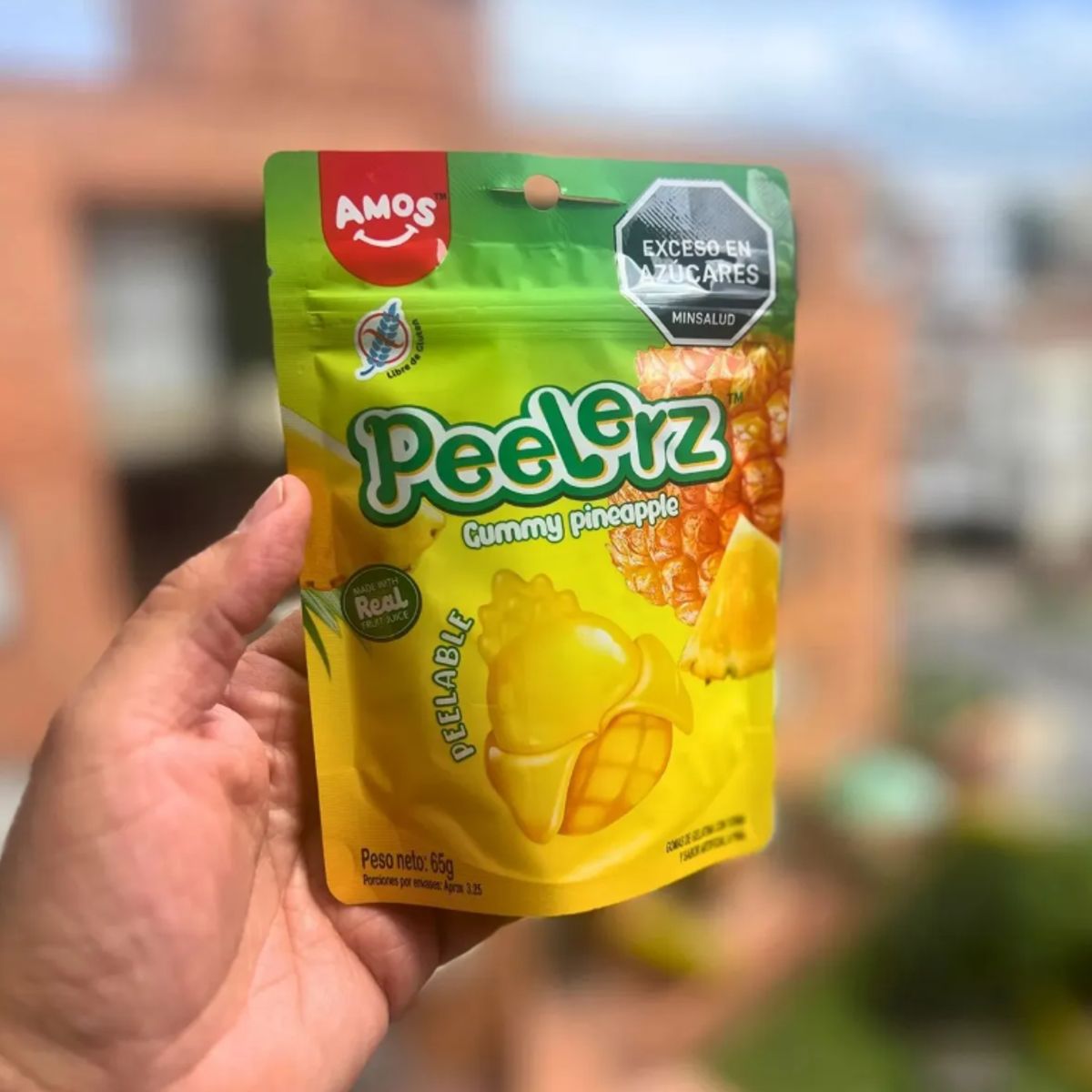 GARABATOS - Gomas Peelerz Piña Amos Doypack 65g X9uds