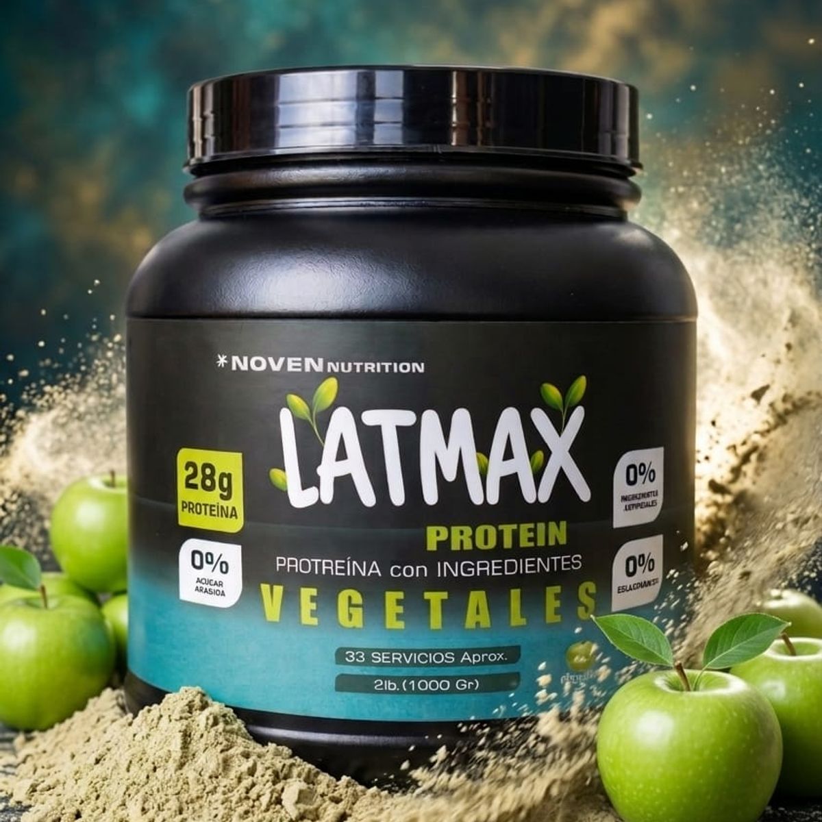 GENERICO - Proteina Vegetal Natural En Polvo Sin Ing Artificiales sin Edulcorantes sin Azucar Hibrida Noven