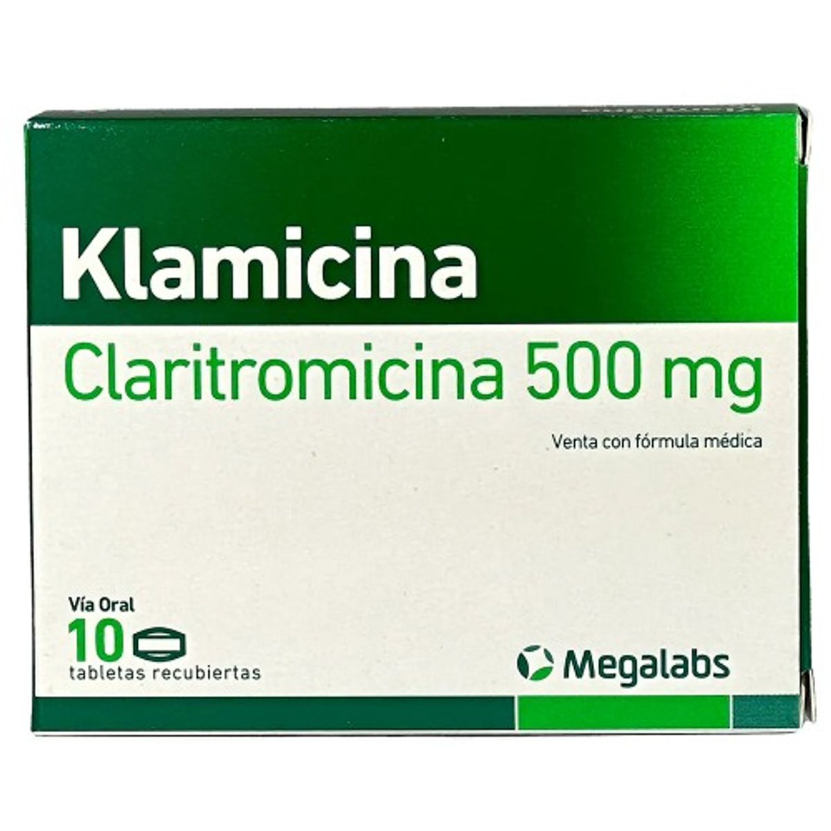 MEGALABS - KLAMICINA 500 MG CAJA 10 TABLETAS