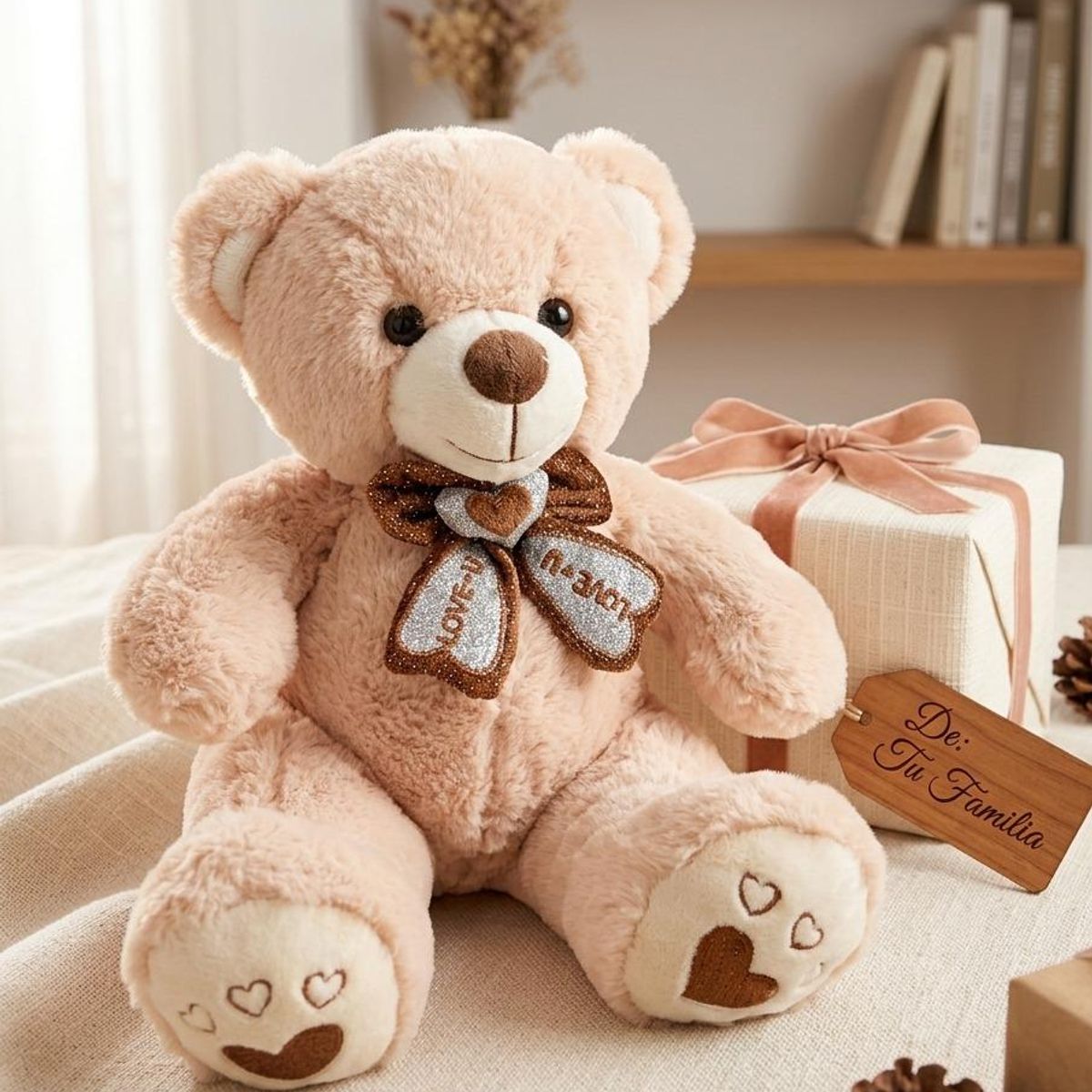 INFANTILES CAJUROMIX - Peluche Oso De 30cm Perfecto Para Regalar Beige