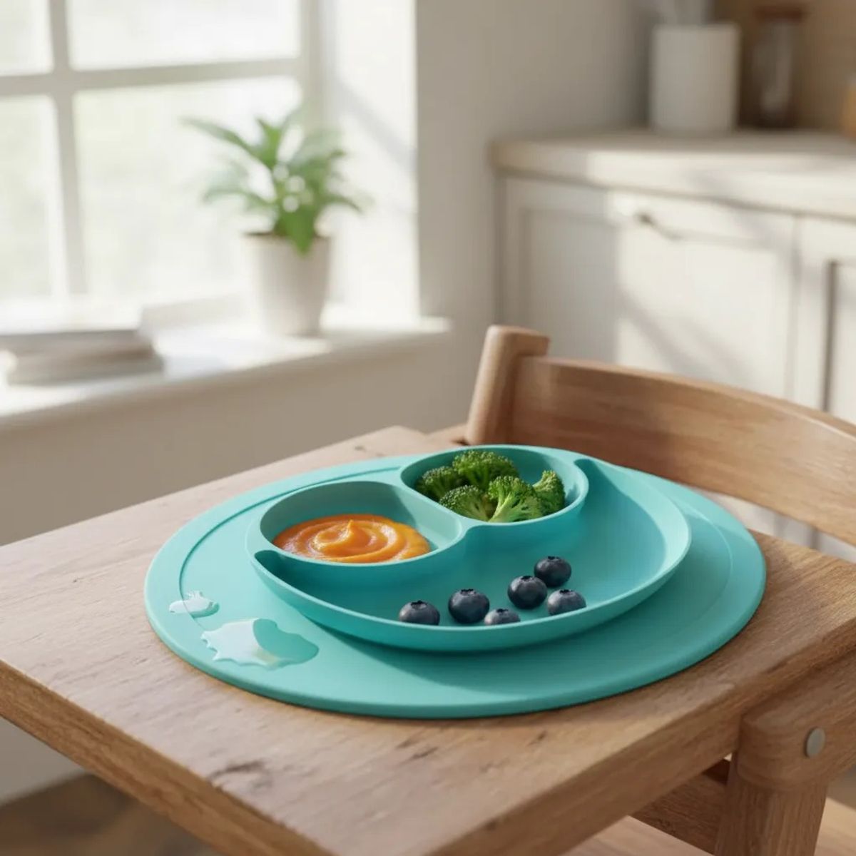 BEBESIT - Set de Alimentación Bebé Plato y Cubiertos