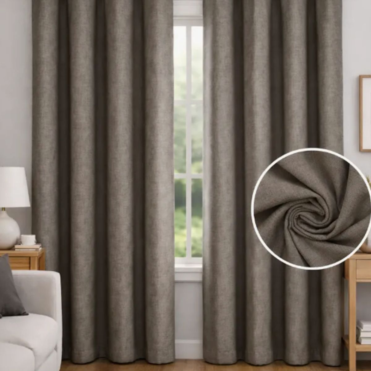 ADVANCE - Juego de Cortinas Blackout Térmicas Akasa - 2 Paneles de 140x210 cm