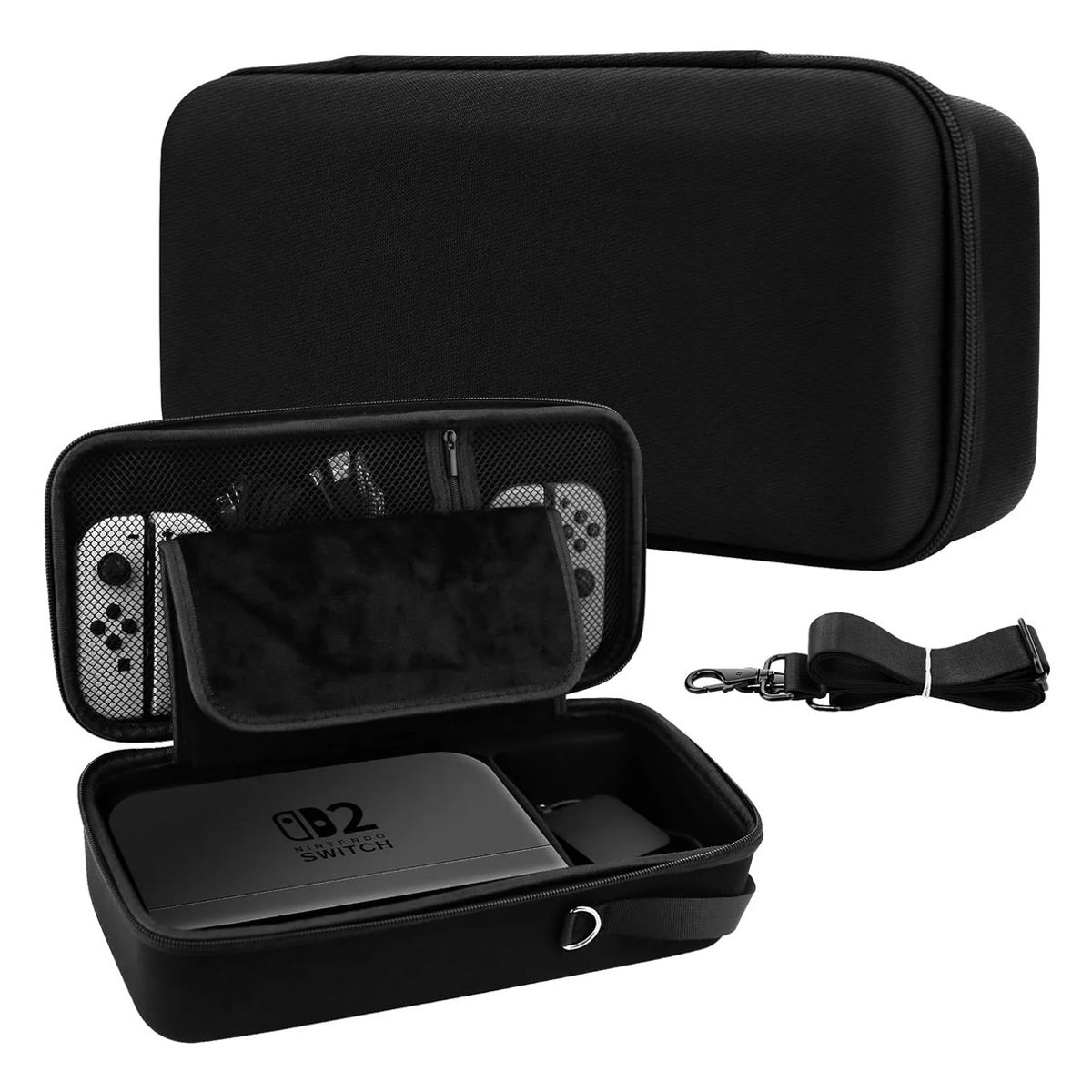 GENERICO - Estuche Para Switch 2 Rigido Grande Full Consola  Maletin