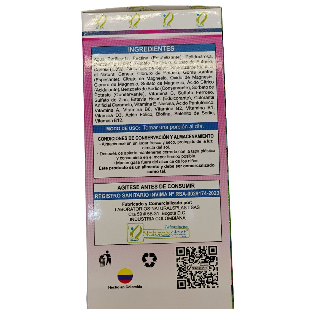 GENERICO - Salfem manzanilla canela 400ml