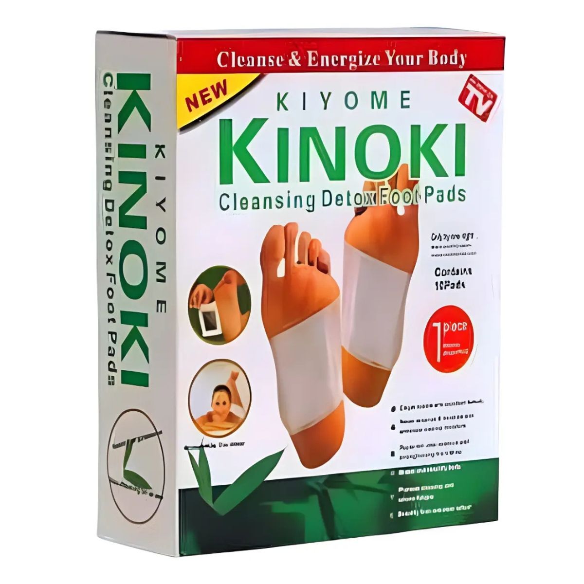 GENERICO - 50 Parches Detox Kinoki: Desintoxicación Natural y Relajación Profunda Para Pies y Cuerpo