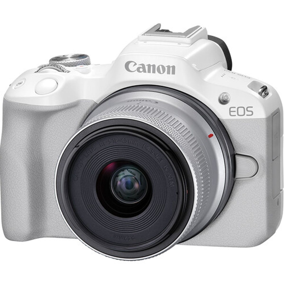 CANON - Cámara Canon EOS R50 Kit 18 - 45 mm Blanca