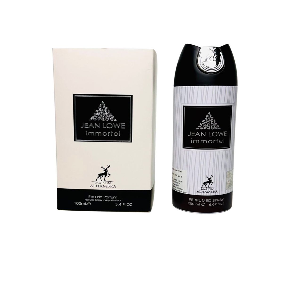 MAISON ALHAMBRA - Perfume Jean Lowe Immortal 100ML+ Spray Jean Lowe Immortal 200ML