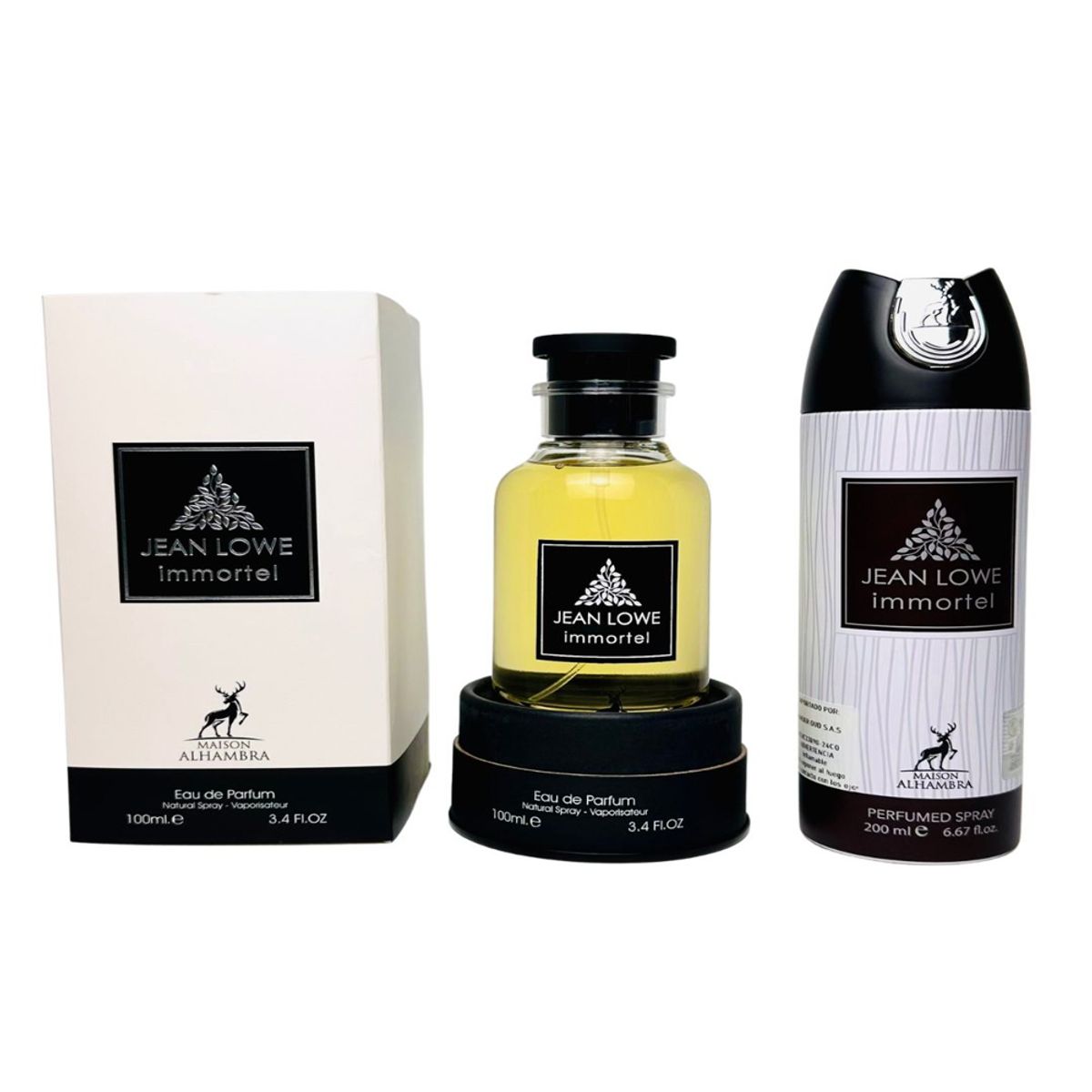 MAISON ALHAMBRA - Perfume Jean Lowe Immortal 100ML+ Spray Jean Lowe Immortal 200ML