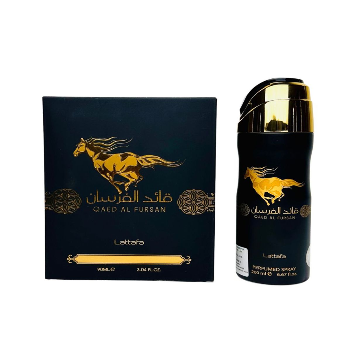 LATTAFA - Perfume Qaed Al Fursan Lattafa 100ML + Spay Qaed Al Fursan 200ML