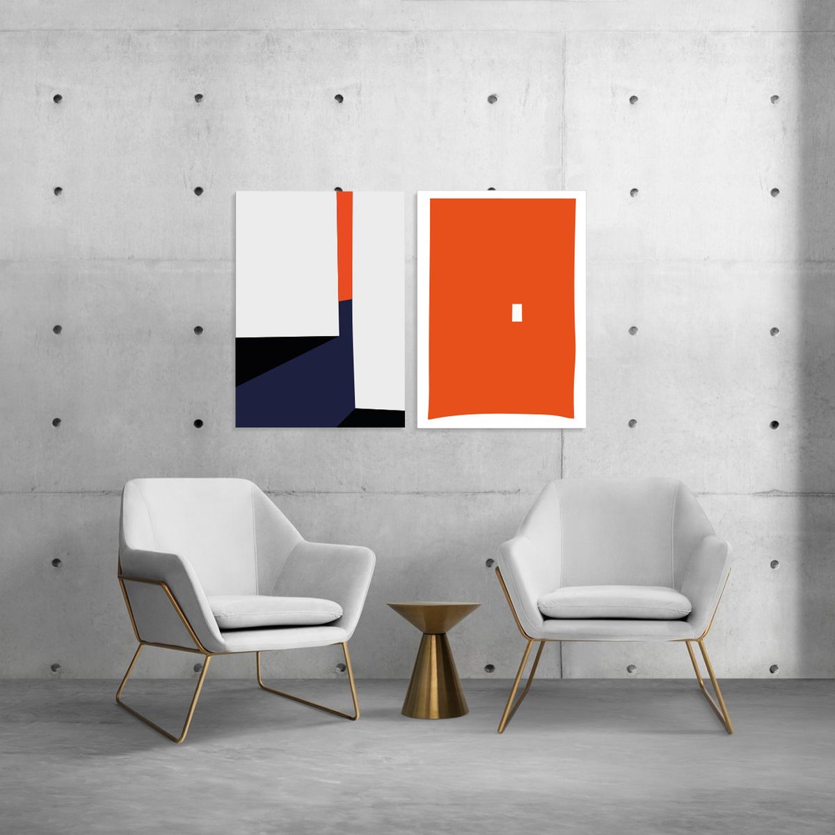 GAMA DIGITAL - Cuadro decorativo Diptico Concept   50x70