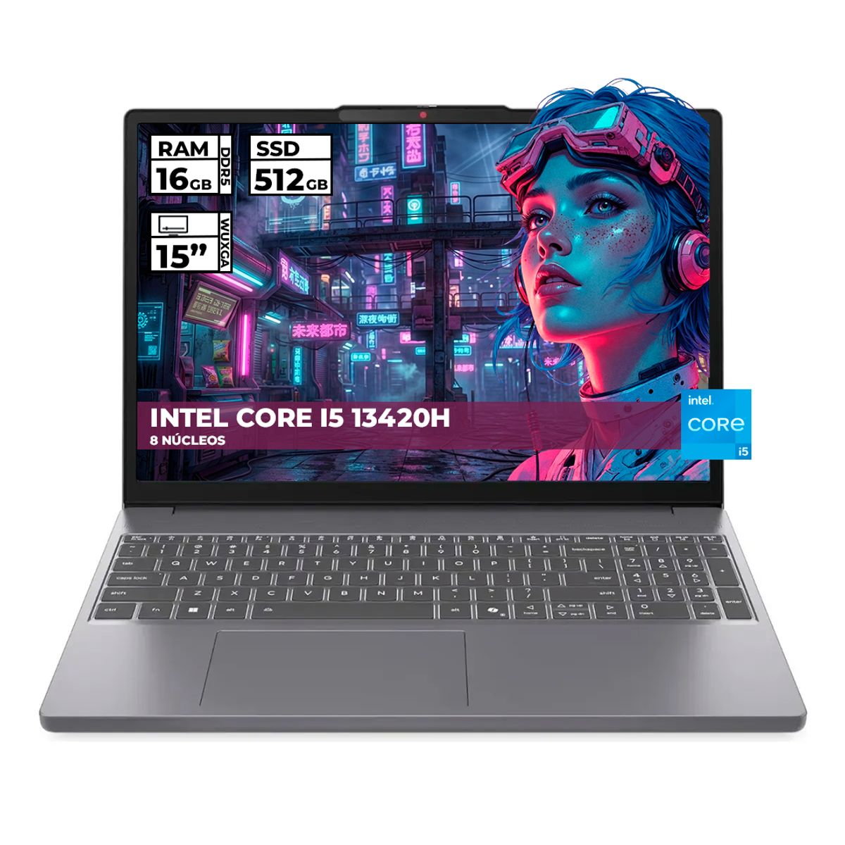LENOVO - PORTATIL LENOVO INTEL CORE I5-13420H 16GB RAM 512GB SSD PANTALLA 15.3 WUXGA TACTIL