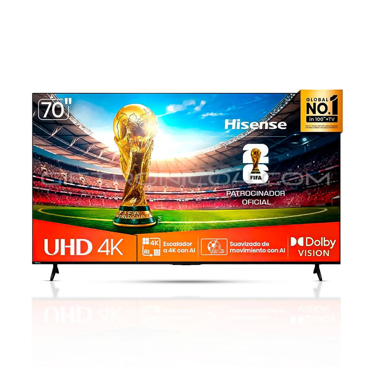 HISENSE - Televisor Hisense 70″ Pulgadas A6NV Smart TV UHD 4K Cine en Casa