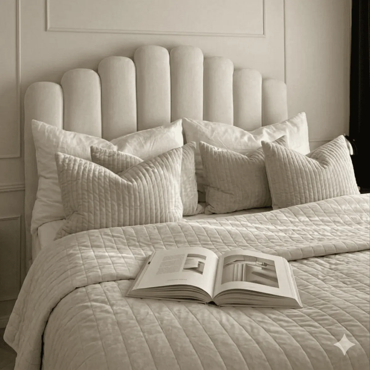 PLUMA HOME - Base Baul Sencilla Entera+ Cabecero Monarque + Colchon Doble Pillow - Gratis 1Almohada y Protector