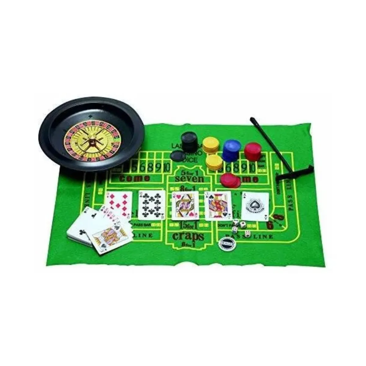 GENERICO - Set De Juegos De Casino 5 En 1