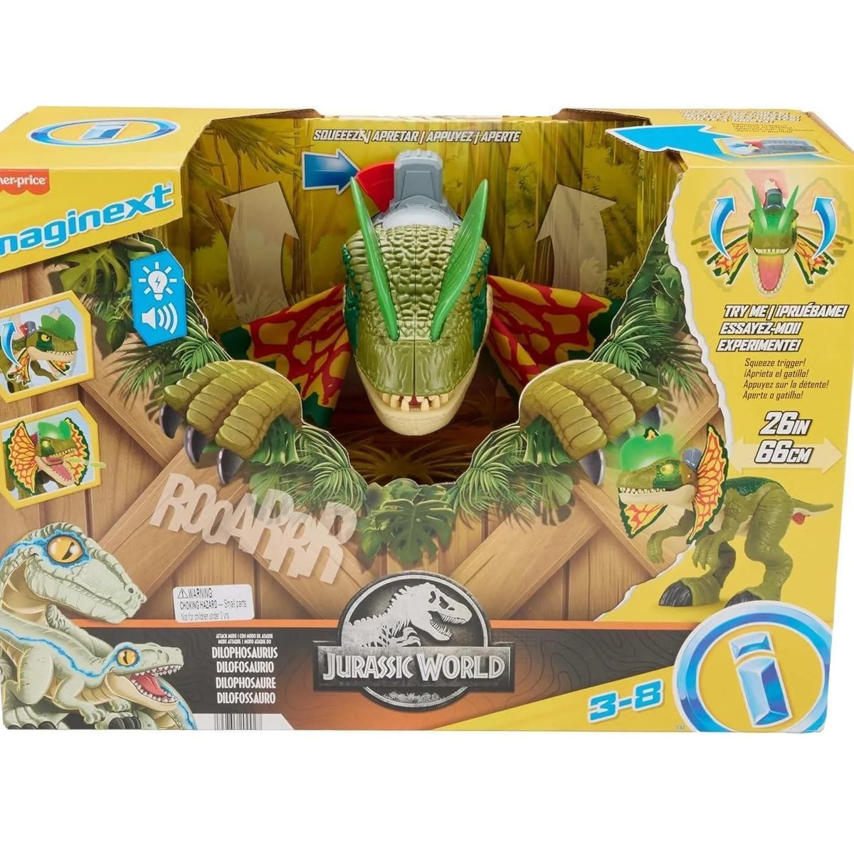 IMAGINEXT - Imaginext Jurassic World Dinosaurio Dilophosaurus