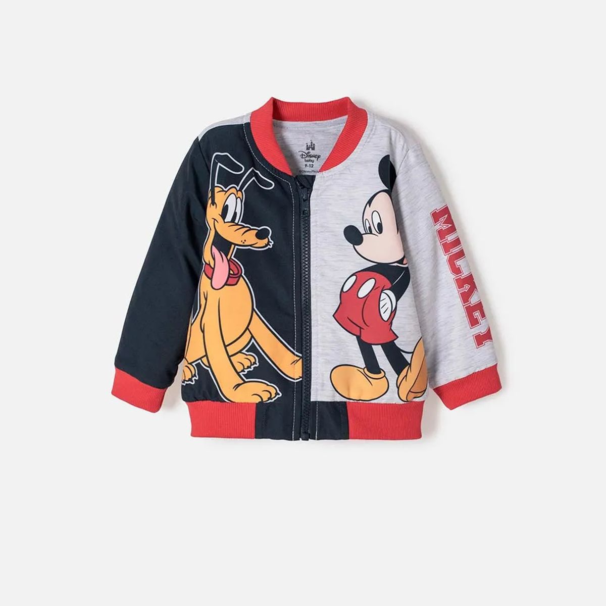 DISNEY - Chaqueta de Mickey Mouse con cierre multicolor para bebé niño