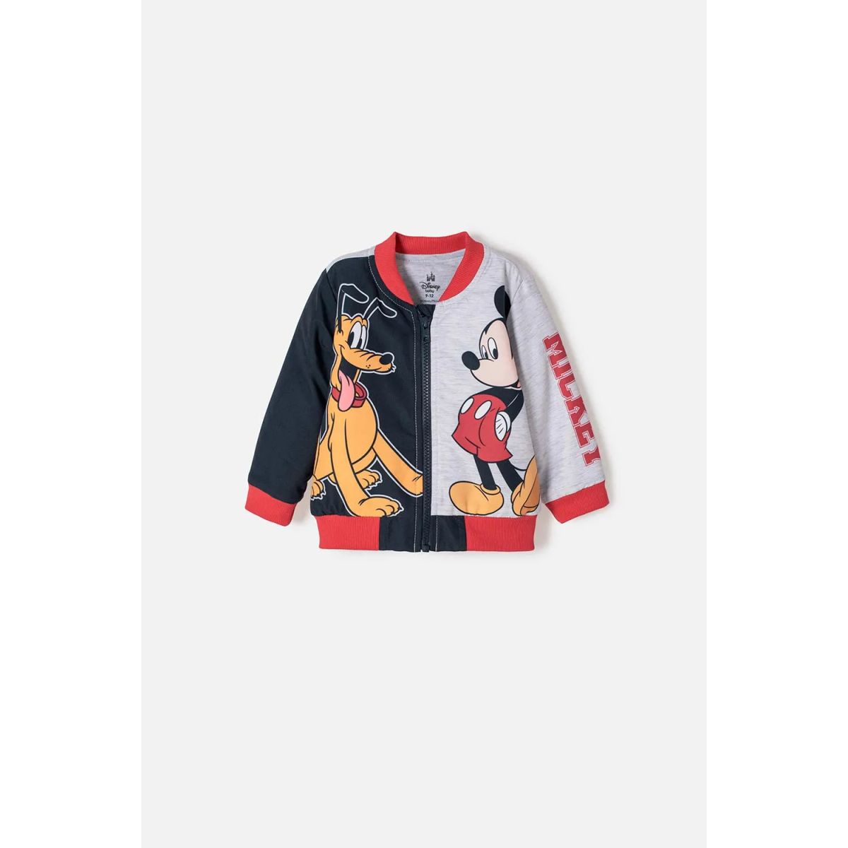 DISNEY - Chaqueta de Mickey Mouse con cierre multicolor para bebé niño