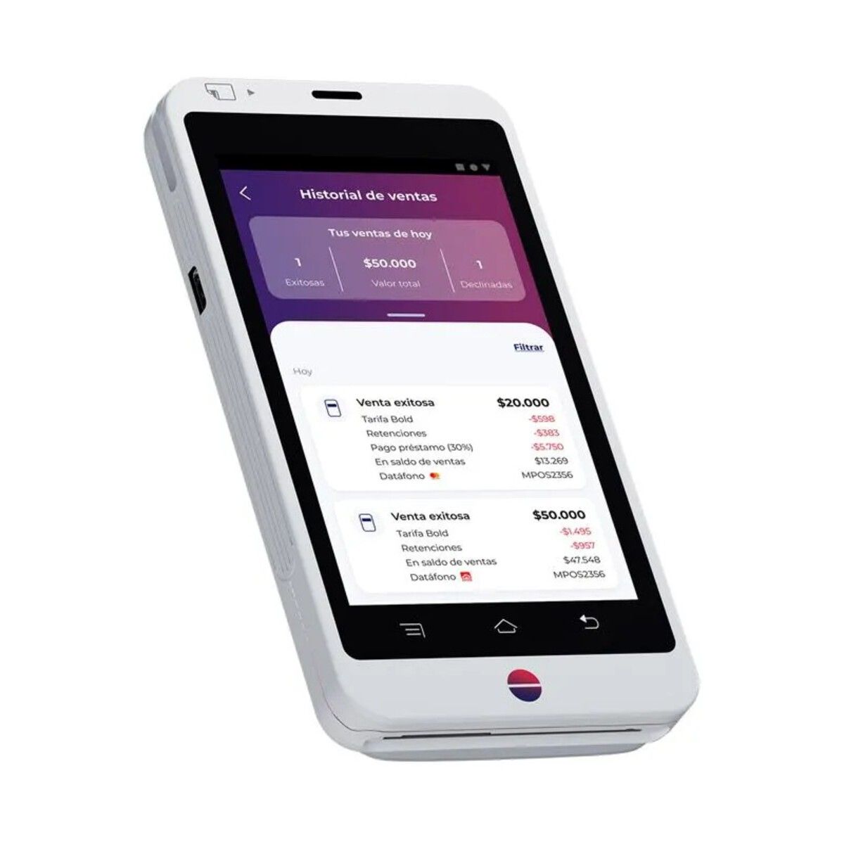 BOLD - Datáfono Smart Bold-modelo D20