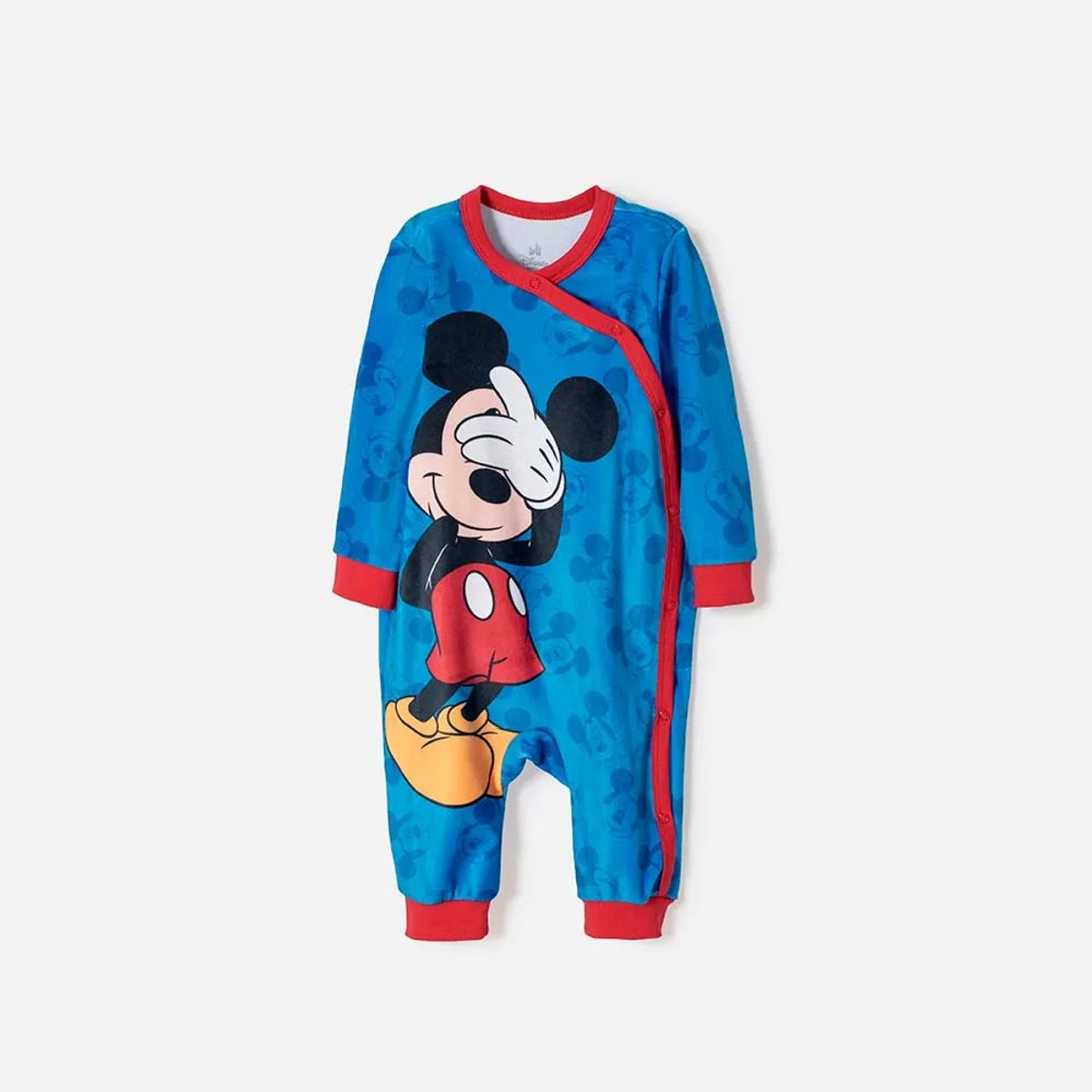 LITTLEMIC - Pijama mickey mouse mameluco azul para bebé niño