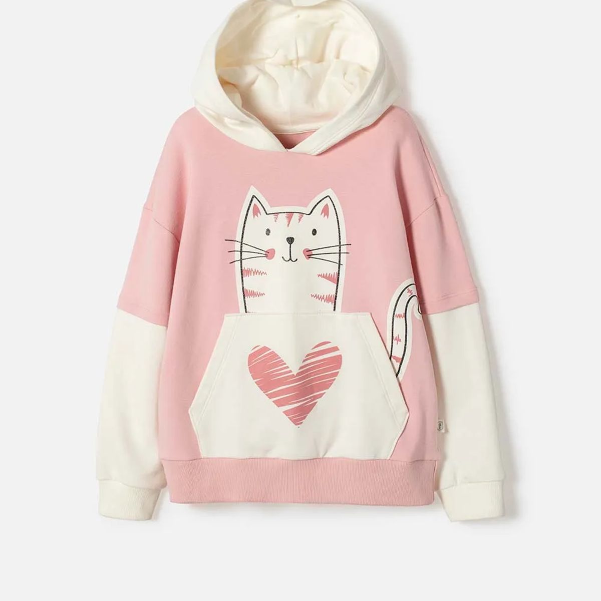 MIC - Buzo de Mic con capucha rosado para niña