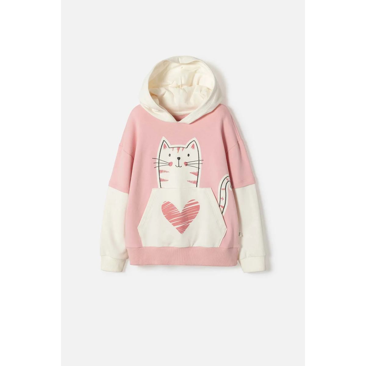 MIC - Buzo de Mic con capucha rosado para niña