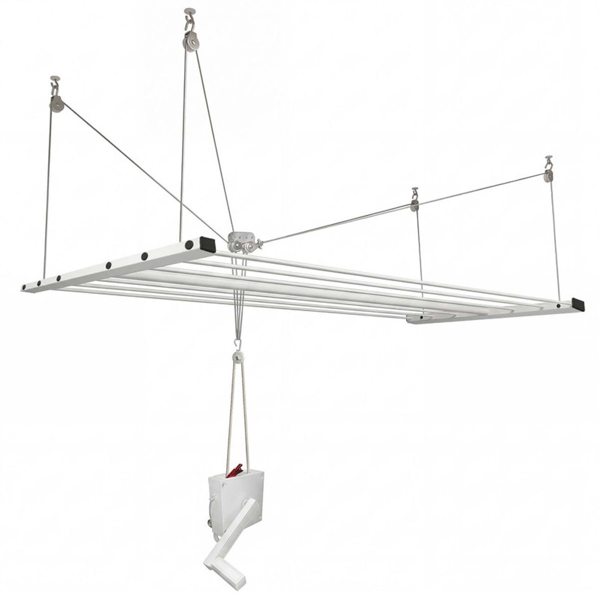 ENERGY PLUS - Tendedero De Techo Con Polea Elevable 180x69cm Acero 100 Lbs