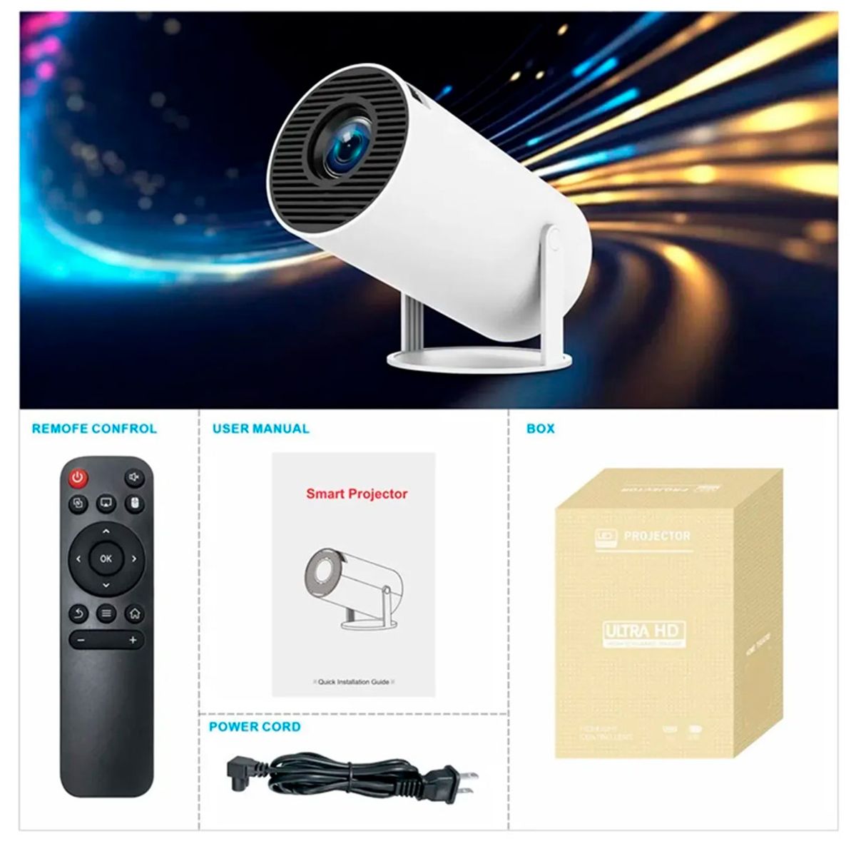 GENERICO - Miniproyector Led Hy300 Smart Android