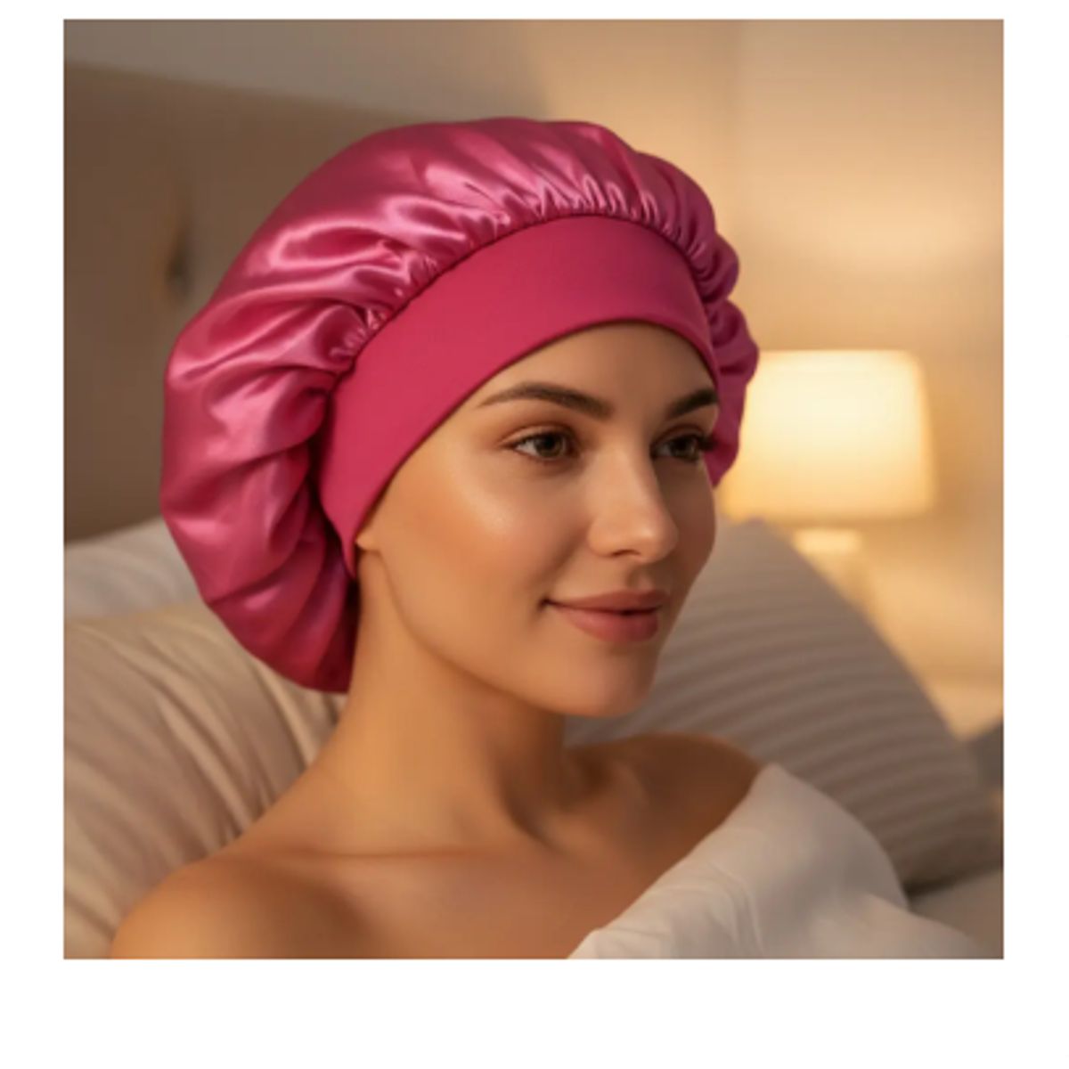 GENERICO - 2 Gorros De Satin Para Dormir Antifrizz Proteccion Cabello Noche