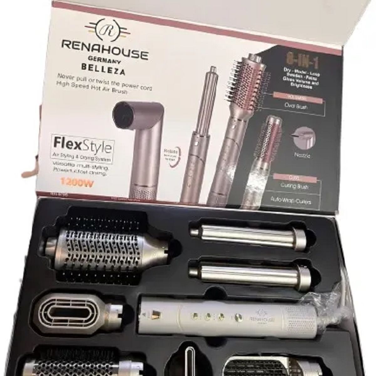 RENAHOUSE - Multiestilizador Cabello 8en1 Renahouse Flexstyle & Drying