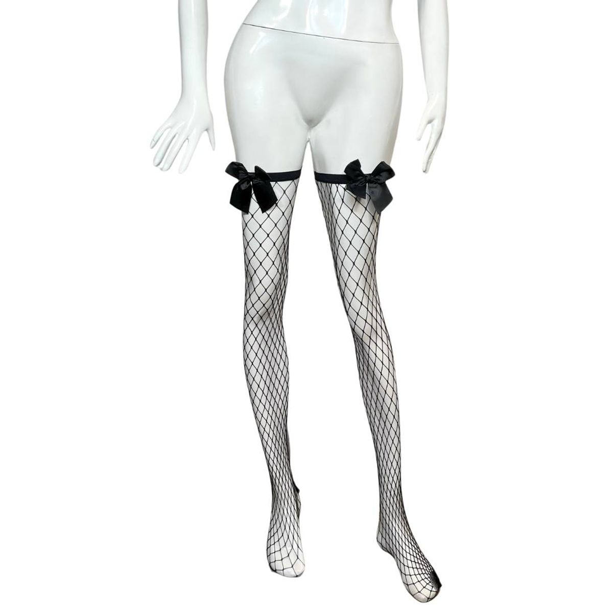 GENERICO - Medias En Malla Con Liguero Lenceria Ropa Interior Femenina