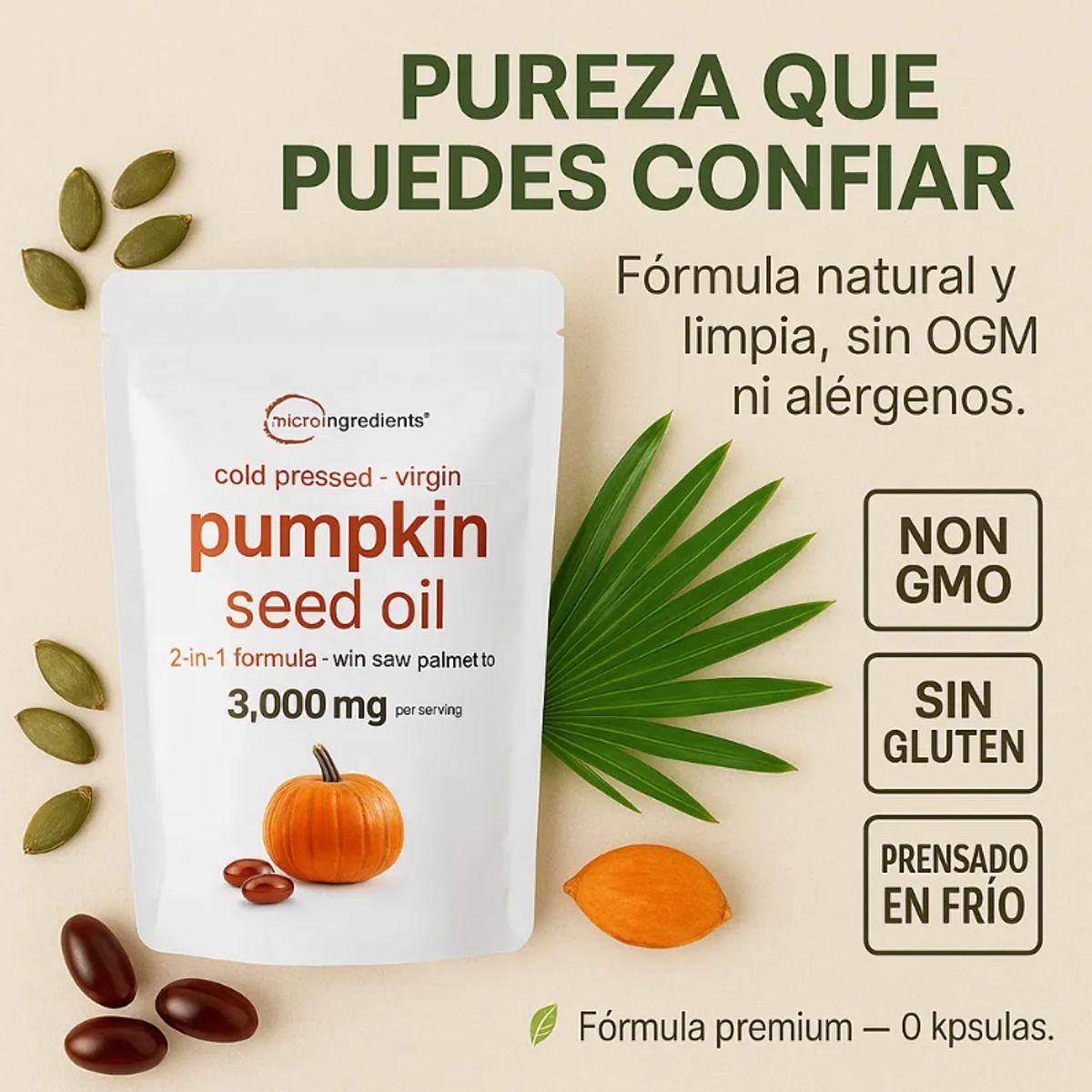 GENERICO - Aceite Semilla De Calabaza Capsulas